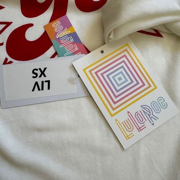 Lularoe Liv Graphic Tee - Size XS - Picture 3 of 7